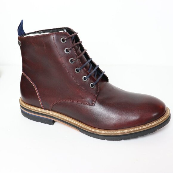 Original Penguin Holden Bordeaux Leather Boots - Picture 1 of 7